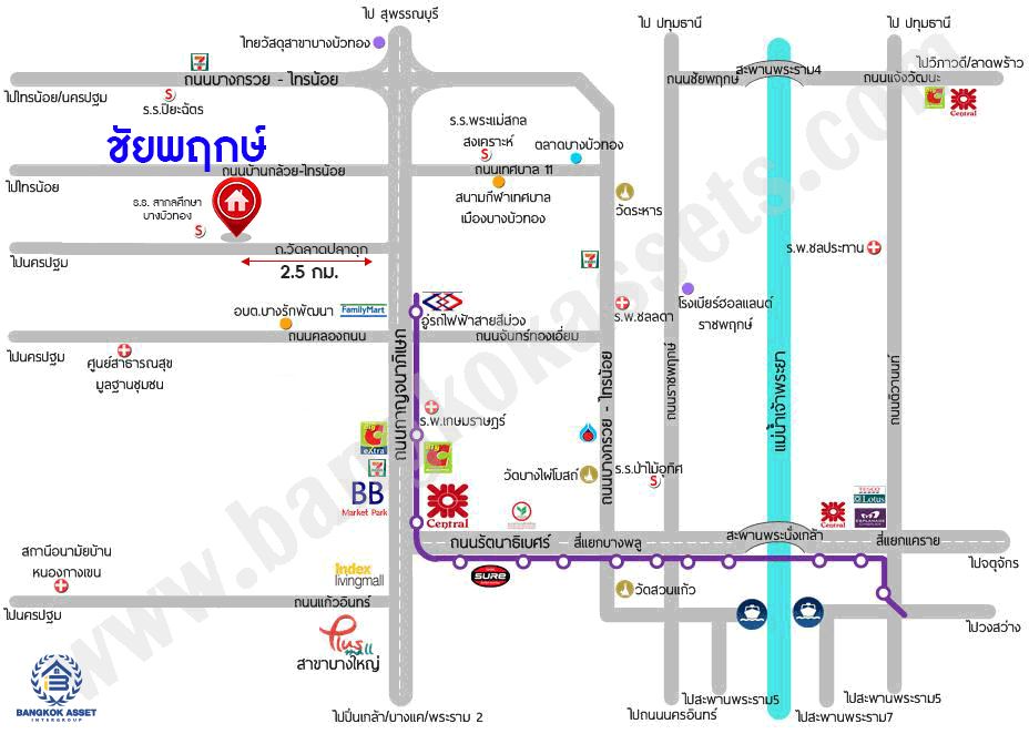 บ้านมือสองตกแต่งใหม่ แบรนด์ L&H โครงการ ชัยพฤกษ์ วัดลาดปลาดุก บนเนื้อที่ 59.5 ตร.ว. พื้นที่ใช้สอยมากถึง 108.5 ตร.ม. ฟังก์ชัน 3 ห้องนอน 2 ห้องน้ำ จอดรถได้ 1 คัน พร้อมพื้นที่ข้างบ้านกว้างตอบโจทย์ทุกการอยู่อาศัย บนทำเลดีที่สุด! ใกล้เซ็นทรัลเวสต์เกต ทางด่วน "กาญจนาภิเษก" และรถไฟฟ้าสายสีม่วง "สถานีคลองบางไผ่" ในราคาสุดคุ้ม